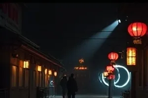 晚风告白局里两位素人嘉宾在露台单独对话的夜间画面